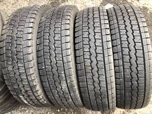 165R13 8PR LT 4本 DUNLOP SV01 冬タイヤ中古 溝あり プロボックスサクシードタウンエース 165/80R13 94/93 引き取り可 札幌 H1557