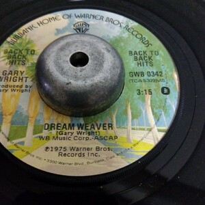 ゲイリー　ライト　gary wright 夢織り人　dream weaver 75年　ep 7inch US盤　スプーキー　トゥース