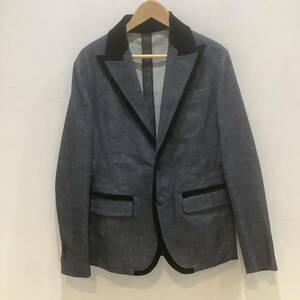 DSQUARED2 ディースクエアード テーラードジャケットサイズ46 デニム インディゴ S74BN0676 TAILORED LITE JACKET 675183