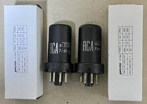 ■USED37478■ メタル管 RCA 6SJ7　２本セット