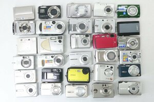 【30点】コンパクトカメラ デジタルカメラ デジカメ まとめ売り CANON/SONY/NIKON/FUJIFILM/MINOLTA 等 20666-K