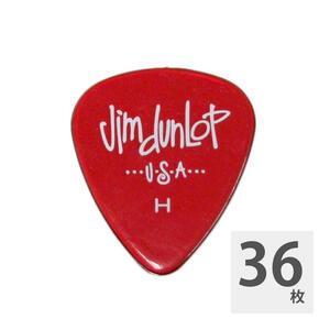 ジムダンロップ ギターピック 36枚 486R GELS HEAVY RED JIM DUNLOP ジムダン