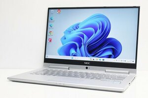 1円スタート ノートパソコン 2in1PC Windows11 WPS office搭載 NEC VersaPro VKT16G 第8世代 Core i5 SSD256GB メモリ8GB 13.3 カメラ