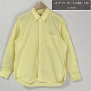 田中オム AD2001 COMME des GARCONS HOMME 長袖シャツ 無地 イエロー Sサイズ コムデギャルソンオム VINTAGE archive 3120553