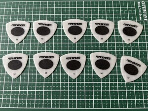 P-100SL 10枚 セット SLIPLESS PICKS ギター ピック フェルナンデス 滑り止め レア FERNANDES 白 トライアングル sw