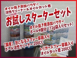 0102　お試しスターターセット　2024　3種セット　活性クリーナー　ボウリングボール用