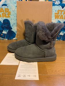 UGG（アグ）スノーブーツ（W BAILEY BUTTON）US６（23.０センチ）美品