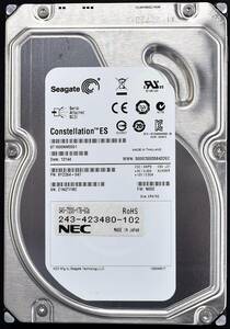 (国内発送) Seagate ST1000NM0001 SAS 6Gbps 7200rpm ディスク容量 1TB 初期化済 中古動作品 (管:HB02 x2s