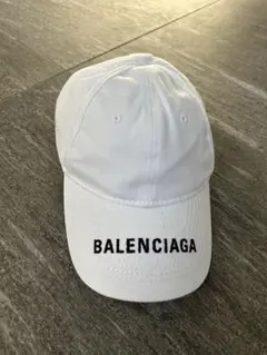 BALENCIAGA バレンシアガ キャップ 帽子 白ホワイト L58 CL済