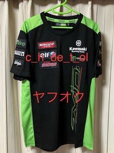 偽物に注意 タグ付 正規品 モンスターエナジー カワサキ WSBK シャツ ZX10R KAWASAKI サイズM ninja