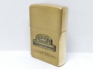 O2411-181【未使用品】ZIPPO/ジッポー　オイルライター　メタル CAMEL Limited Edition SOLID BRASS　93年製【中古品】