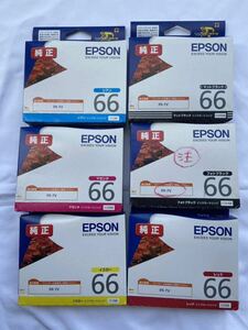 EPSON インクカートリッジ エプソン IC66 PX-7V用6色　未使用　送料込み