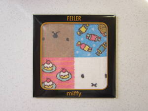 FEILER ☆ フェイラー × miffy ☆ ミッフィー コラボ 限定 未開封 ミッフィー＆ボリススイーツ ハンカチ ハンドタオル