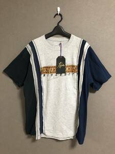 新品 Rebuild by Needles 24SS 7 CUTS S/S TEE ヴィンテージ 再構築 リメイク プリント Tシャツ OT309 ニードルス XL