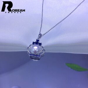 綺麗 EU製 定価5万円★ROBEAN・淡水真珠・ペンダント★天然パール パワーストーン s925 アコヤ真珠 本真珠 オシャレ 8.5-9mm P11092049