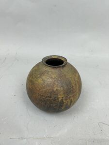 花瓶 花器 花入 生花 壺 インテリア 陶器 小壺 BR 茶色