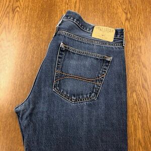 【FF472】HOLLISTER W36 L32 色落ち加工 ジーンズ ジーパン デニムパンツ メンズブランド古着 ホリスター 送料無料