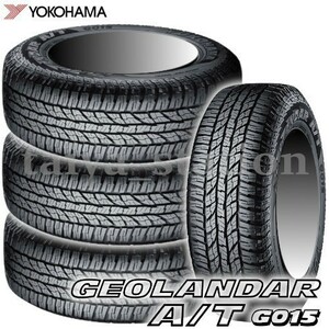 [在庫あり即納可]送料無料◆新品 ヨコハマ GEOLANDAR A/T G015 P265/70R17 113T ホワイトレター 4本セット