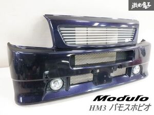 ホンダ 純正OP オプション Modulo モデューロ HM3 HM4 バモスホビオ フロントバンパー 08P02-S8RX-0M00-04 フォグ付 紫メタ系 HM1 HM2 棚