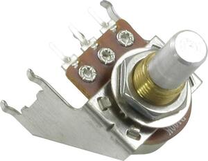 ポット Potentiometer - Linear, Solid Shaft, Snap-In, Bracket, B25 kΩ [送料170円から 同梱可]