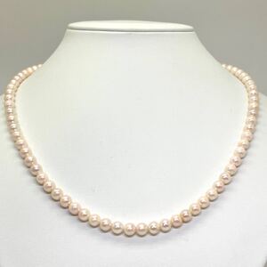 1円〜!!▲アコヤ本真珠ネックレス▲D 約30.1g 約51.0cm 約6.0-6.5mm珠 pearl necklace jewelry パール DB0/DC0 115