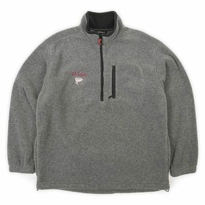 エディーバウアー Eddie Bauer 00s ハーフジップ プルオーバー フリース 企業ロゴ Y2K 古着 ジャケット (-0727) グレー L