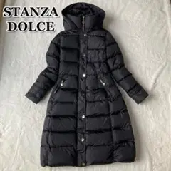 STANZADOLCE ダウンコート ロング 金ボタン Aライン フーディ 美品