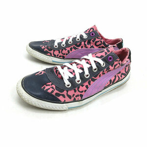 X★【23.5cm】プーマ/PUMA レオパード柄 ローカット キャンバススニーカー/LADIES/47【中古】■