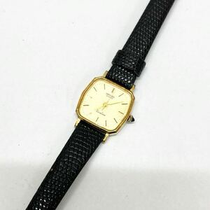 1479★ SEIKO Exceline SGP 1221-5010 6D0400 セイコー エクセリーヌ クォーツ 腕時計 ウォッチ 3針 レザーバンド ゴールド レディース