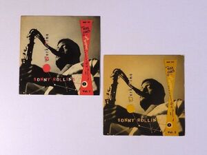 ☆Sonny Rollins Quartet☆Work Time Vol. 1&2 スウェーデンMETRONOME MEP 211/212 (mono) 廃盤EP 2枚セット !!!