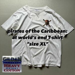 pirates of the Caribbean: at world’s end T-shirt “size XL” パイレーツオブカリビアン ワールドエンド ディズニー Tシャツ 半袖 白