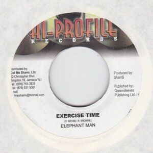 Epレコード　ELEPHANT MAN / EXERCISE TIME (THE HAMMER)