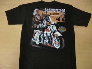 54jc ハーレーHarley-Davidson MOTORCYCLEプリントｔシャツ