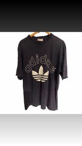 90’s Vintage adidas OLD 半袖Tシャツ ミツバデザイン　L