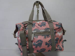 中古 LeSportsac Artist In Residence Audrey Jeanne ミニボストン ショルダー 鞄 オードリージーン アーティストコラボ レスポートサック