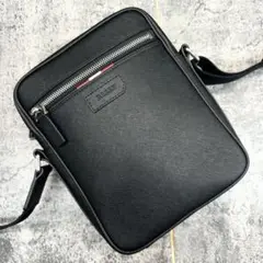 未使用級 現行✨Bally サフィアーノ ショルダーバッグ  レザー ブラック