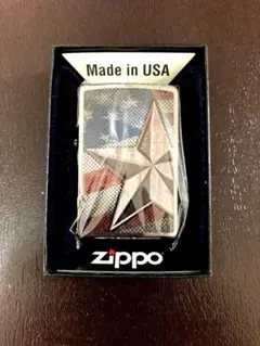 Zippo アメリカ国旗スターレトロ Retro Star and Flag