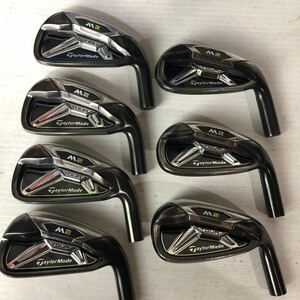 送料無料★希少★TaylorMade M2 TOUR アイアンヘッド単体 4.5.6.7.8.9.PW 7個セット テーラーメイド 管理番号15598