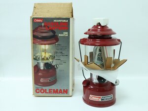 【1円スタート】未使用保管品 Coleman コールマン 286A7035 ワンマントル 1989年 6月 ホワイトガソリン ランタン 赤 RED 12-A013/1/100