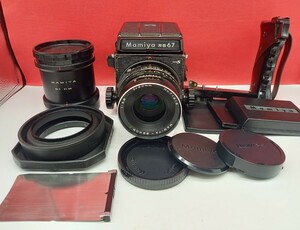 ■ Mamiya RB67 proS 中判フィルムカメラ MAMIYA-SEKOR C F3.8 90mm レンズ 動作確認済 シャッターOK 付属品 マミヤ