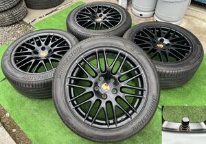 BBS ポルシェ カイエン 純正 20インチホイール＆BRIDGESTONE 275/45R20 ラジアルタイヤ4本セット★空気圧センサー付★RA