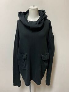 #Yohji Yamamoto POUR HOMME ヨウジヤマモト プールオム フード付きスウエット Mサイズ