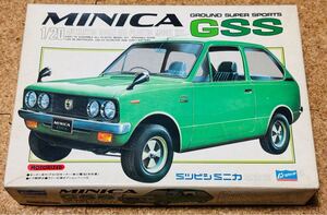 クラウンモデル ミツビシ ミニカ GSS MINICA GROUND SUPER SPORTS GSS 長期保管品 未組立 KIT NO. C566-600 モーター電池別売 三菱