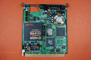 PC98 Cバス用 インターフェースボード BUFFALO MBN-D MPEGオーバーレイ 動作未確認 ジャンク扱いにて　P-087 4594 