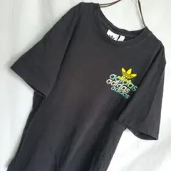 ａｄｉｄａｓ ワンポイント ロゴ 半袖 刺繍 tシャツ 黒 ブラック