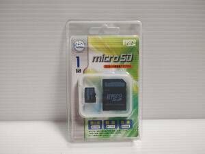 未使用品・未開封品 microSDカード　LeBiMo　1GB　変換アダプター付き　メモリーカード　マイクロSDカード