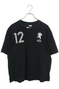 ナイキ NIKE オフホワイト Football Collection Tee AJ2239-010 サイズ:S ナンバリングフットボールプリントTシャツ 中古 BS99