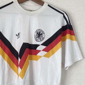 西ドイツ製★1998年-1990年 サッカー 西ドイツ代表 ユニフォーム★レプリカ ワールドカップ 90s adidas アディダス W杯 古着 ヴィンテージ