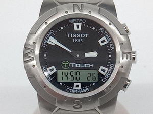 TISSOT　ティソ　T TOUCH　QKT-RA-37364　ブラック文字盤　シルバー　アナデジ　メンズ腕時計　電池式　クォーツ 店舗受取可