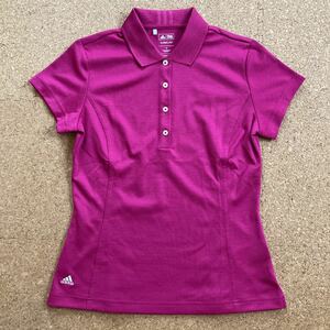 adidas アディダス ポロシャツ　半袖シャツ golf 半袖　テーラーメイド　ゴルフ　ゴルフシャツ　Sサイズ レディース 濃紫 GOLF